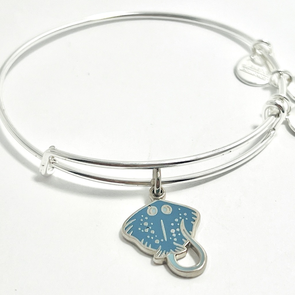 Alex and Ani “Stingray” Expandable Bracelet. NWOT, Silver finish.